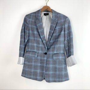1. State Revolve Blazer Plaid Lined